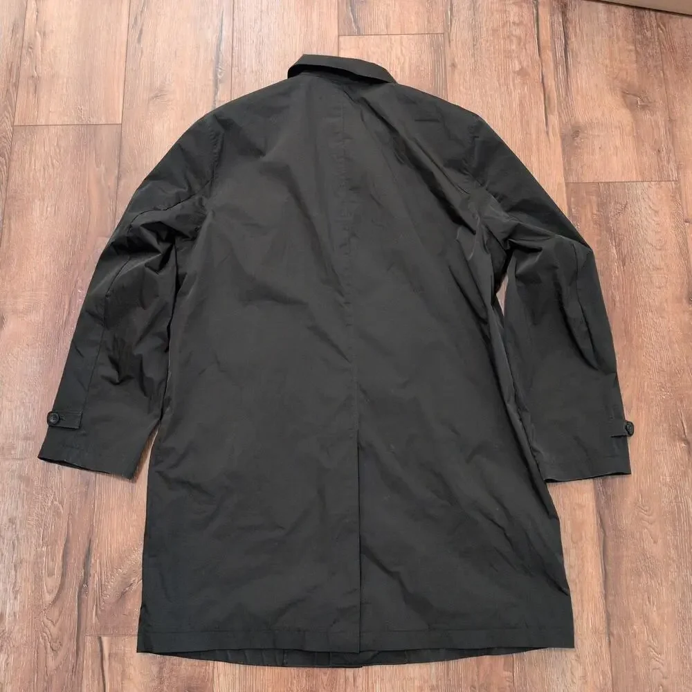 Drizzle Men's XL Trench Coat Rain Coat Outdoors‎ Matrix Black